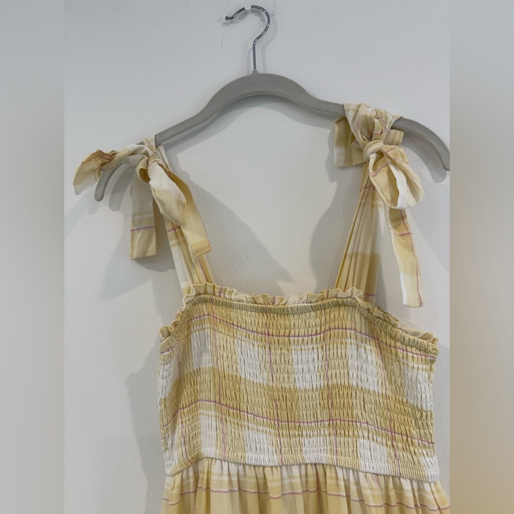 Storia Yellow and Cream Maxi Dress - Picture 5 of 10